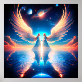 The Double Angels on 24x24 Wall  ポスター (正面)