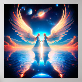 The Double Angels on 24x24 Wall  ポスター
