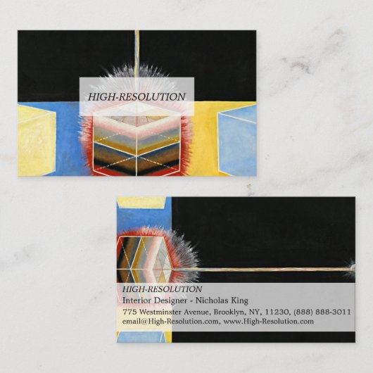 The Dove, 1915 by Hilma af Klint 名刺 (正面/裏面)