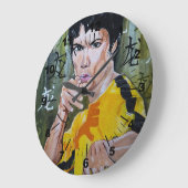 The Dragon Painting by Alfred Fox ラージ壁時計 (傾斜)