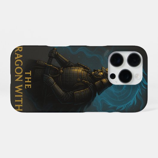 The Dragon Within | Samurai and Spirit Dragon iPhoneケース (裏面横)