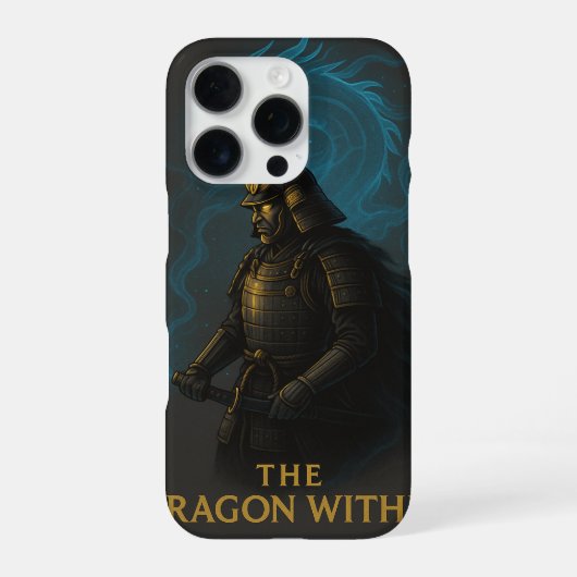 The Dragon Within | Samurai and Spirit Dragon iPhoneケース (裏面)