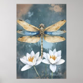 The dragonfly is a fascinating aquatic insect ポスター (正面)