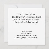 The Dragons' Christmas Feast – Holiday Invitation (裏面)