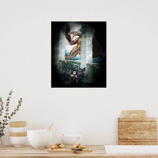 The Dragon's Lair Vignette ポスター (キッチン)