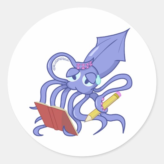 The drawing calamari ラウンドシール (正面)