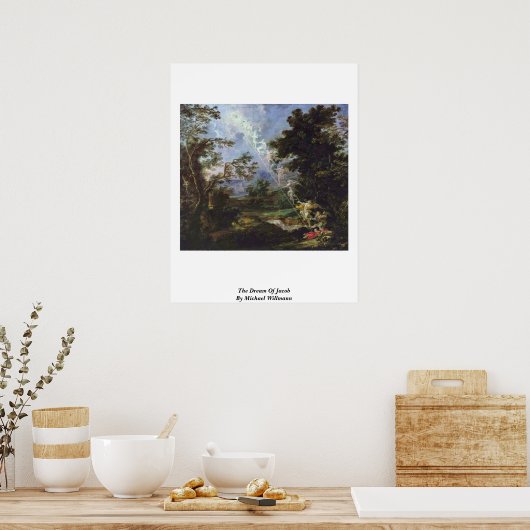 The Dream Of Jacob By Michael Willmann ポスター (キッチン)