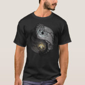 The Dreaming Dragon Sun and Moon Yin Yang Dragons Tシャツ (正面)