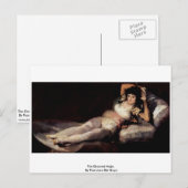 The Dressed Maja, by Francisco De Goya ポストカード (正面/裏面)