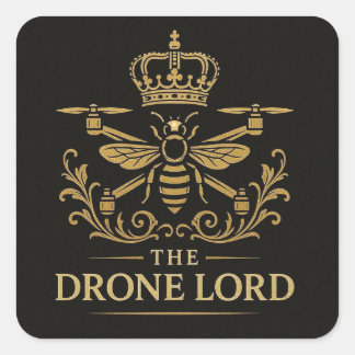 The Drone Lord Lux Sticker スクエアシール