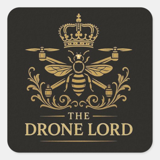 The Drone Lord Lux Sticker スクエアシール (正面)