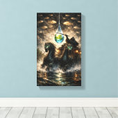 The Drop That Holds a World キャンバスプリント (インサイチュ (ウッドフロア))