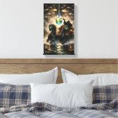 The Drop That Holds a World キャンバスプリント (インサイチュ (寝室))