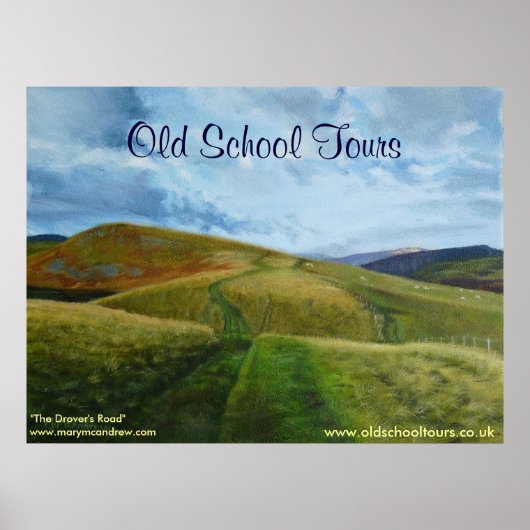 "The Drovers Road" Northumberland England Print ポスター (正面)