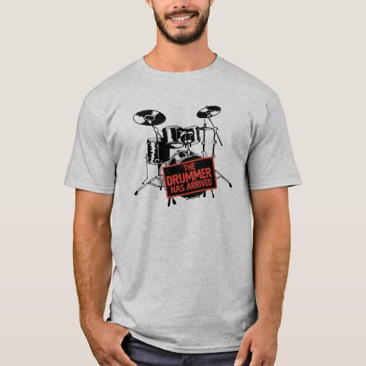 The Drummer Has Arrived Tシャツ (正面)