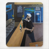 The Drunken Sailor Painting by Alfred Fox マウスパッド (正面)