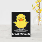 The Duck Song Got Any Gs Ice Fresh Lemonade Funny  カード (黄色い花)