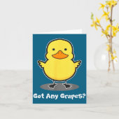 The Duck Song Got Any Gs Ice Fresh Lemonade Funny  カード (黄色い花)