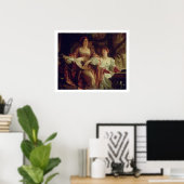 The Duet (oil on canvas) ポスター (ホームオフィス)