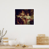 The Duet (oil on canvas) ポスター (キッチン)