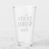 The Dusty Wheel Show Podcast：名前バーガラス タンブラーグラス (裏面)