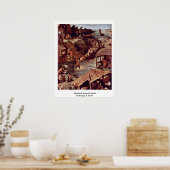 The Dutch Proverbs Detail By Bruegel A. Pieter ポスター (キッチン)