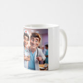 The Dynamic Duo:ナース&ドクターマグ コーヒーマグカップ (正面右)