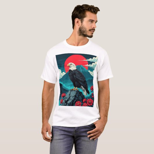 The Eagle on the mountain Tシャツ (正面フル)