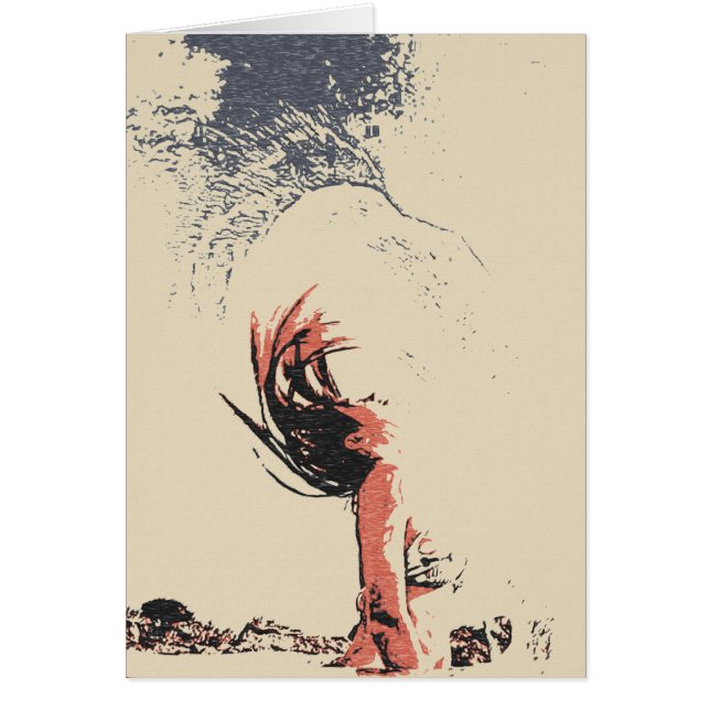 The eagle spirit, sexy girl in bikini abstract art (正面)