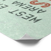 The Eagles Concert Ticket – Vintage Rock Art   ポスター (角)