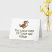The Early Bird Catches The Worm カード (黄色い花)