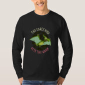 The Early Bird Gets The Worm Animal Pterodactyl Tシャツ (正面)