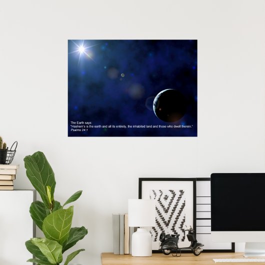 The Earth ポスター (ホームオフィス)