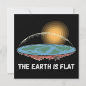 The Earth Is Flat Humorous Theory 招待状 (正面)