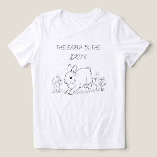The Earth Is the Lord’s Christian トライブレンドＴシャツ (デザイン正面)