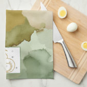 🐐 The Earth-Whisper Weave  キッチンタオル (四つ折り)