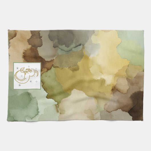 🐐 The Earth-Whisper Weave  キッチンタオル (横)