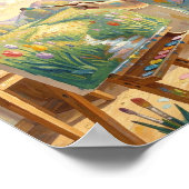 The Easter Bunny attempting to paint  ポスター (角)