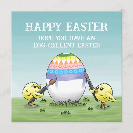 The Easter egg is painted by the chickens シーズンカード (正面)