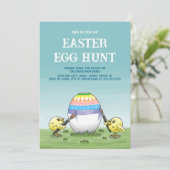 The Easter egg is painted by the chickens 招待状 (スタンド正面)