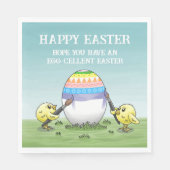 The Easter egg is painted by the chicks スタンダードランチョンナプキン (正面)