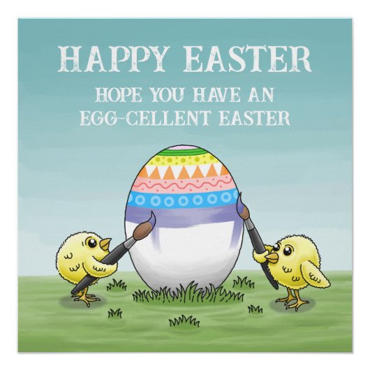 The Easter egg is painted by the chicks ポスター (正面)