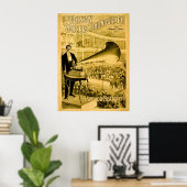 The Edison Concert Phonograph Vintage Advert ポスター (ホームオフィス)
