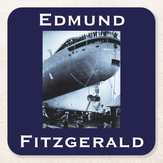 The Edmund Fitzgerald スクエアペーパーコースター (正面)