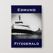 The Edmund Fitzgerald 缶バッジ (正面)