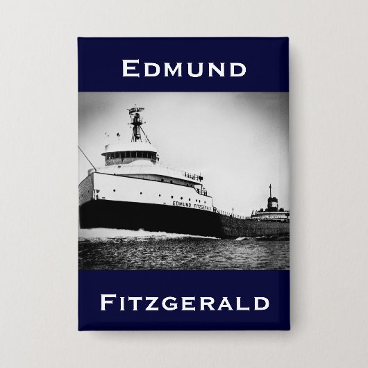 The Edmund Fitzgerald 缶バッジ (正面)