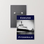 The Edmund Fitzgerald 缶バッジ (正面/裏面)