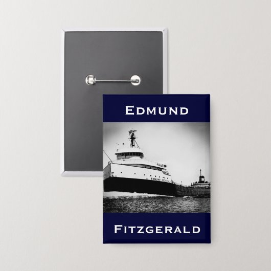 The Edmund Fitzgerald 缶バッジ (正面/裏面)