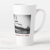 The Edmund Fitzgerald with Crew Names カフェラテマグ (右)