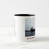 The Edmund Fitzgerald with Crew Names ツートーンマグカップ (中央)
